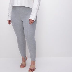 NEW Good American Ponte Stirrup Legging - Heather Grey001 - Women’s Size: XL